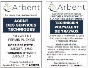 arbent recrute